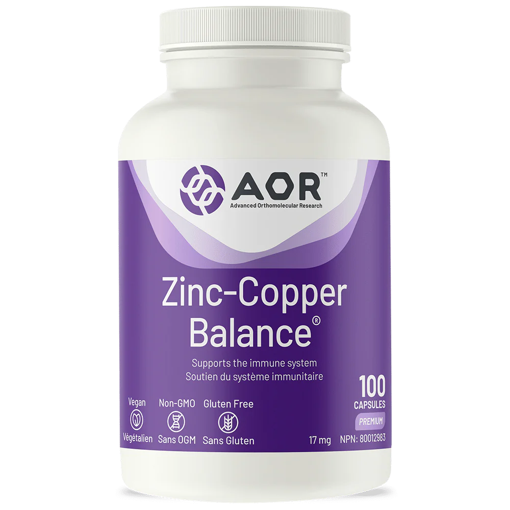 AOR - Zinc Copper Balance - 100 Caps