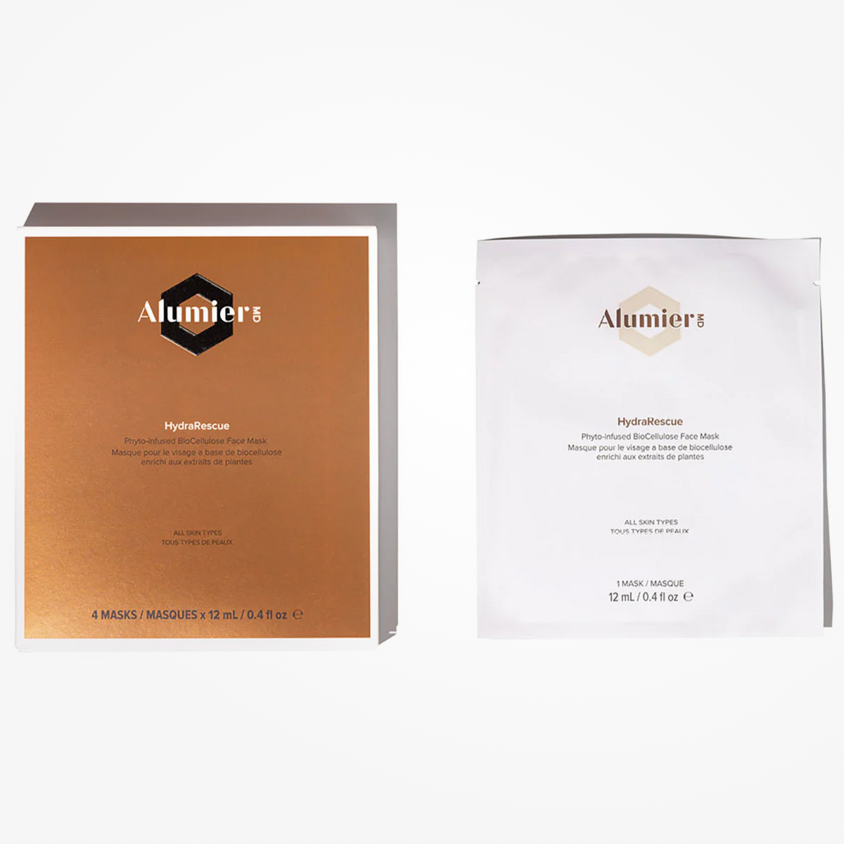 HydraRescue BioCellulose Face Mask (4-Pack)