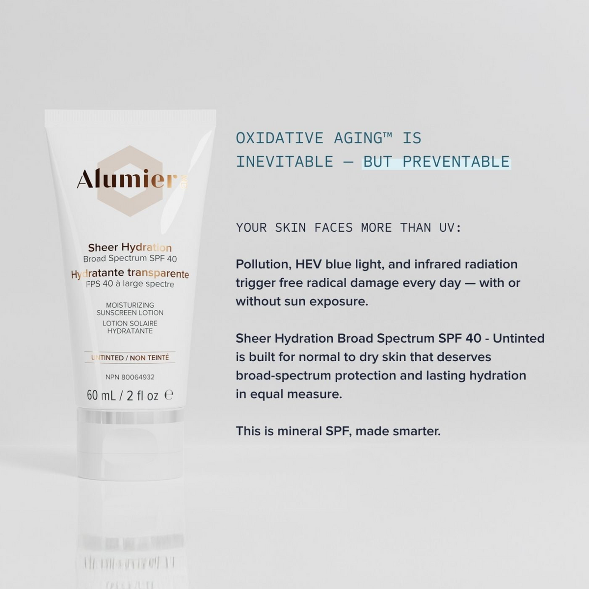 Alumier Sheer Hydration Broad Spectrum SPF 40 (Untinted)