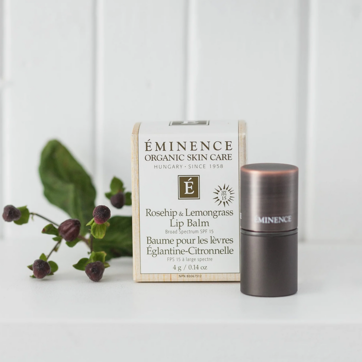 Eminence Rosehip & Lemongrass Lip Balm SPF 15