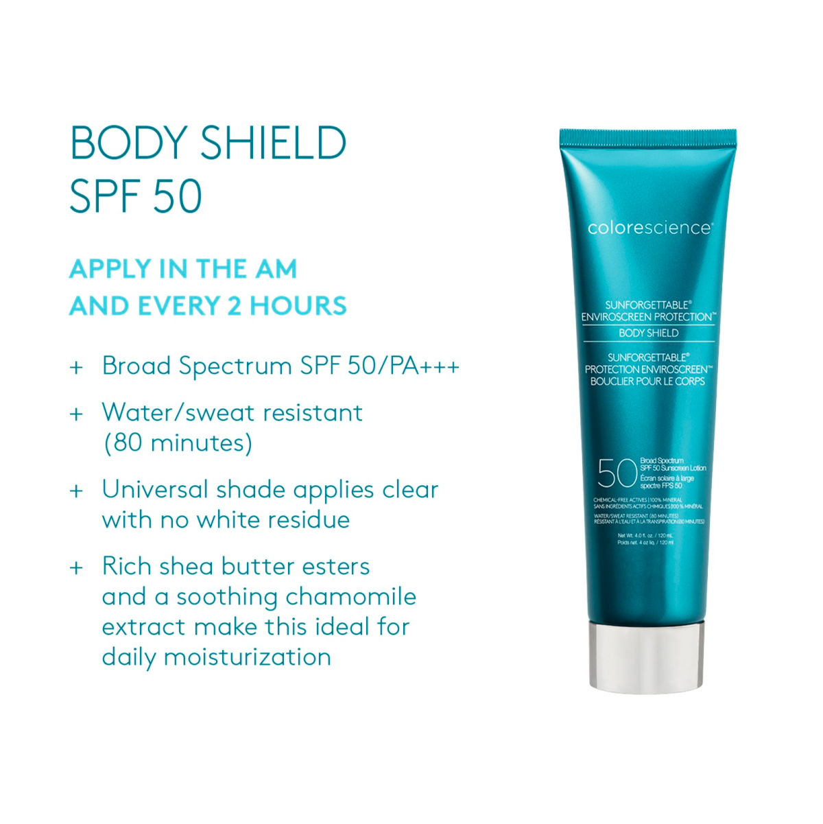 Colorescience Sunforgettable Total Protection Body Shield Classic SPF 50